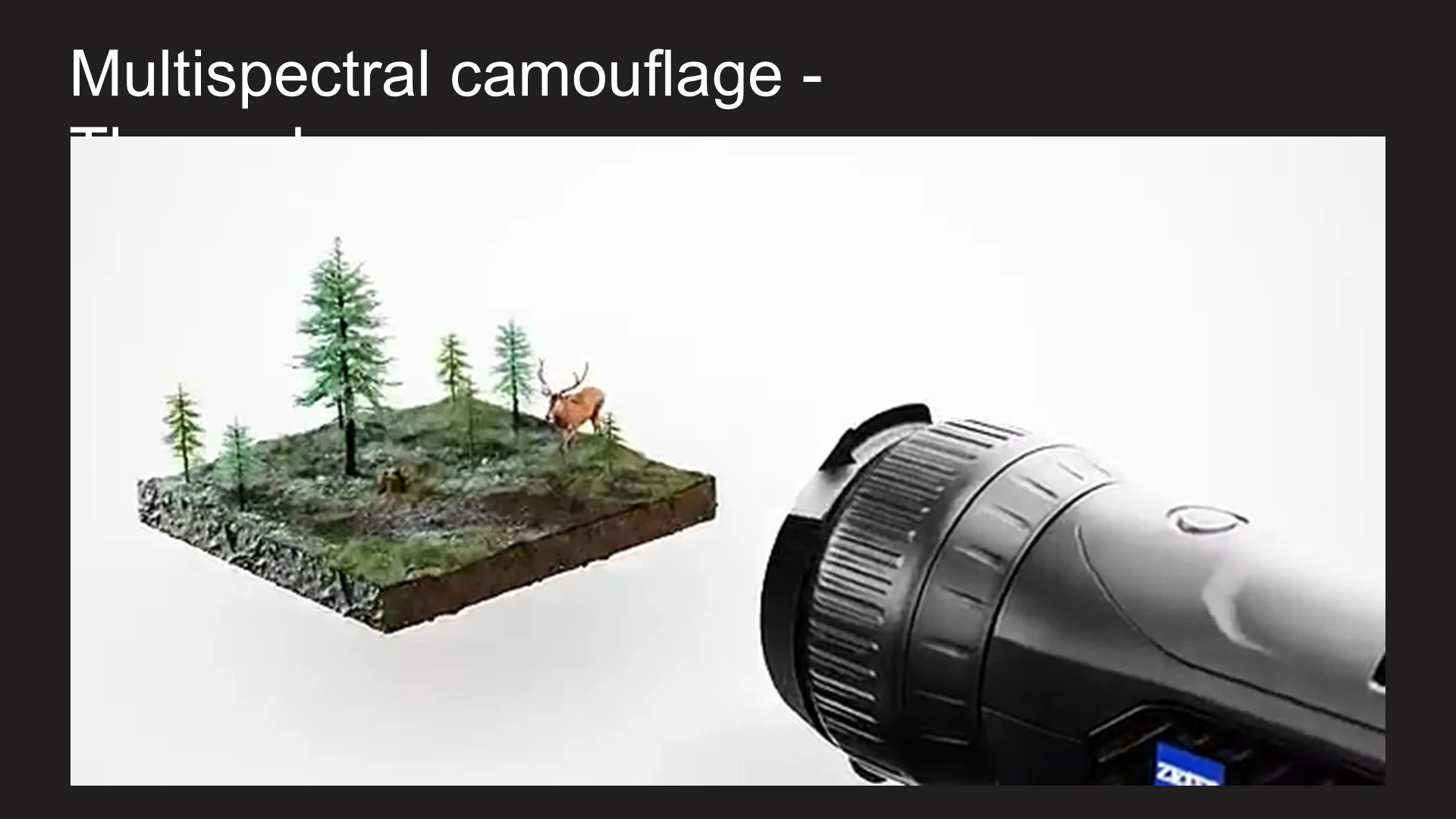 Multispectral camouflage - Thermal מתוך המצגת דרכים לגילוי רחפנים