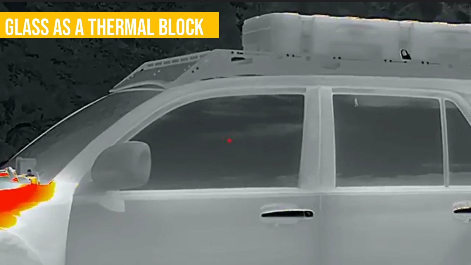 Glass as a thermal Block מתוך המצגת דרכים לגילוי רחפנים