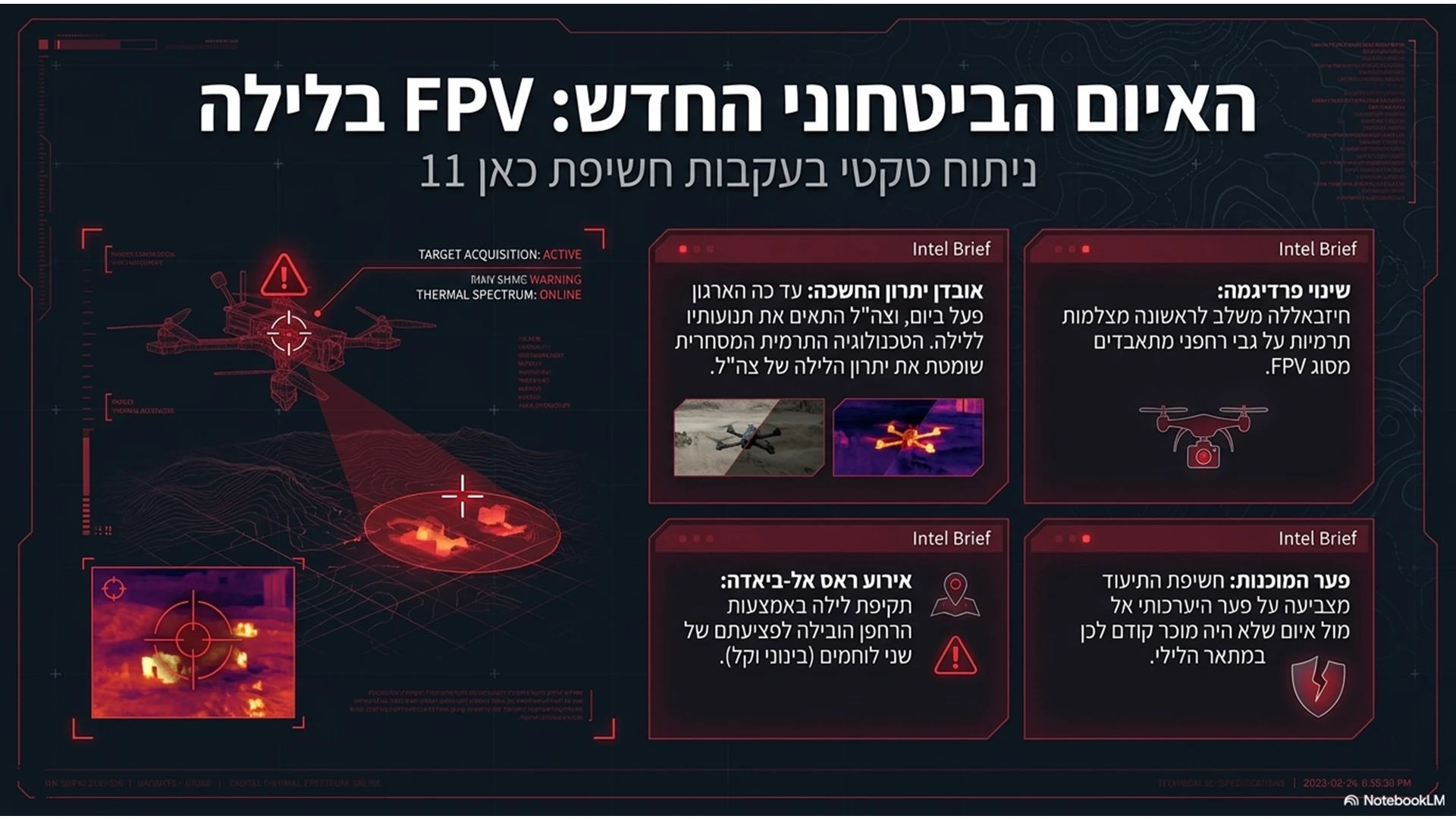 שקופית 26 מתוך המצגת טכנולוגיה תרמית בשימוש רחפנים ונגדם
