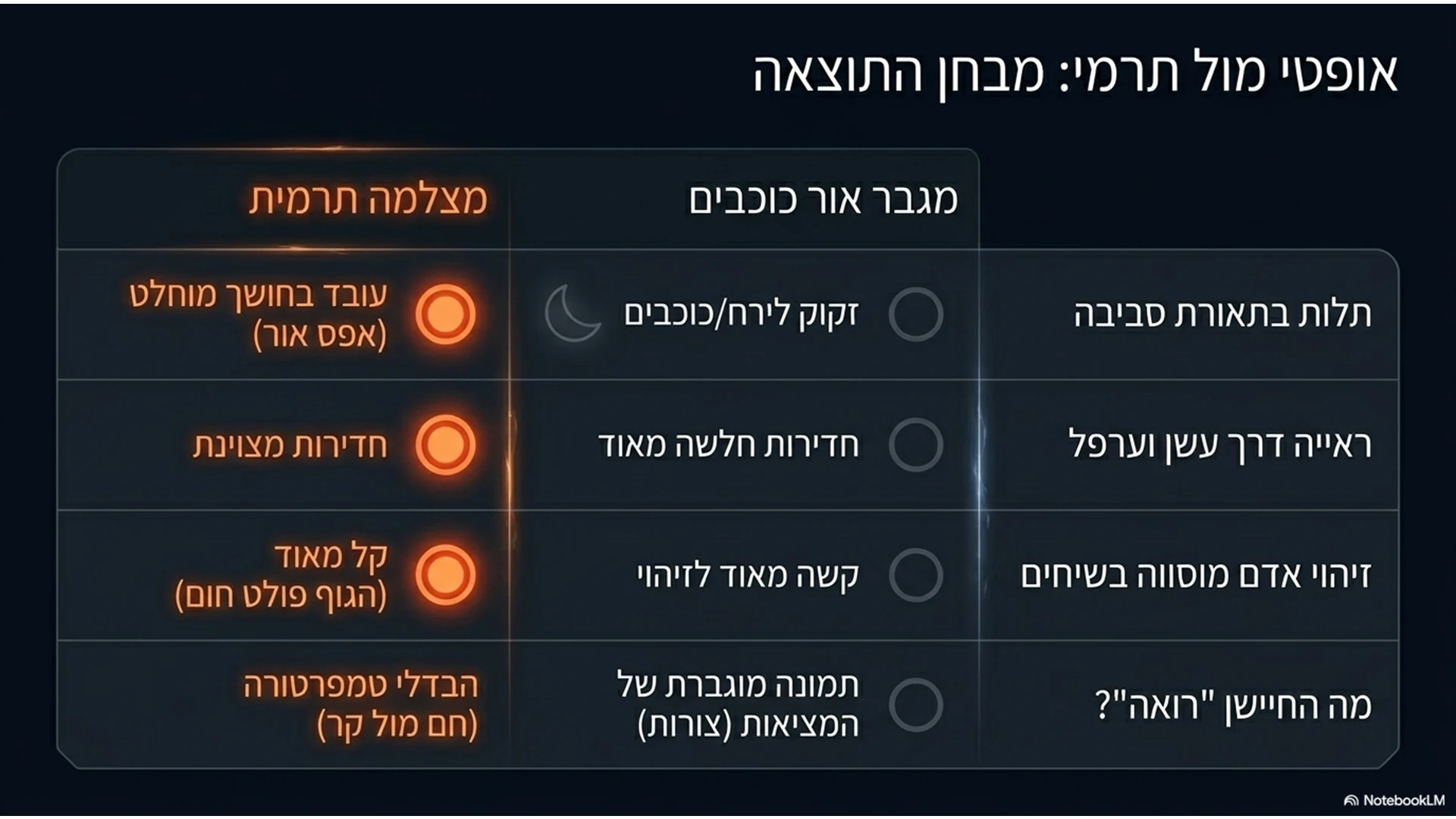 שקופית 30 מתוך המצגת טכנולוגיה תרמית בשימוש רחפנים ונגדם